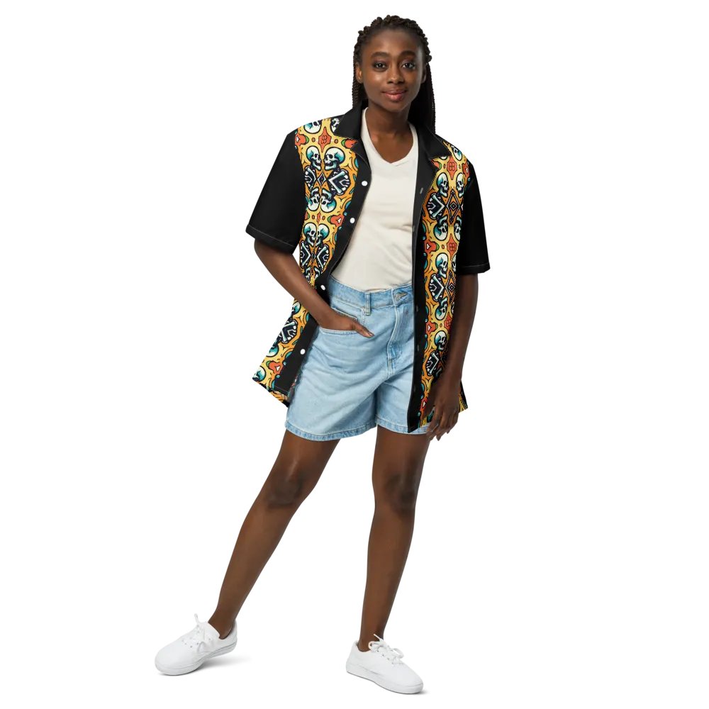Skulls, Hawaiian Style Shirt, Button Up, Unisex product image (12)