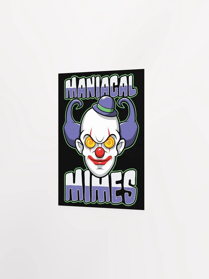 Maniacal Mimes Creepy Clown Poster – Spooky & Funny Wall Art product image (6)