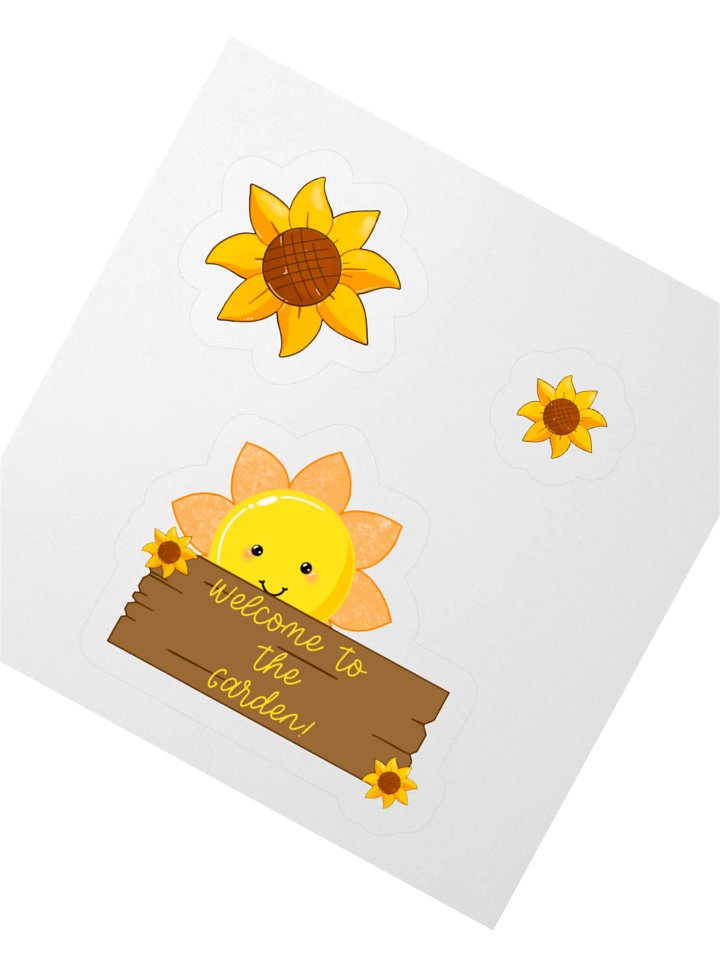 Cheerful Garden Welcome Sticker Set product image (4)