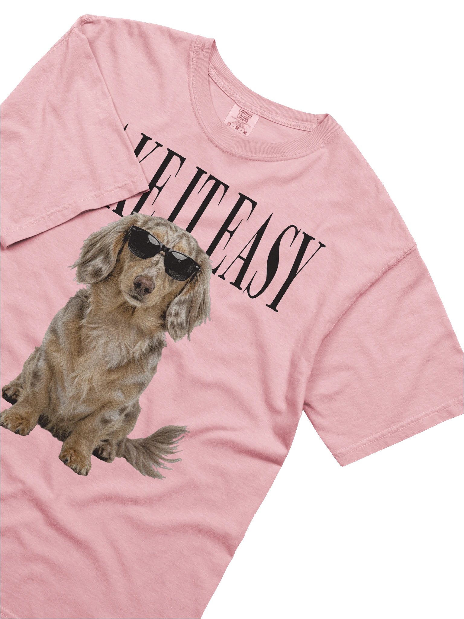 Take It Easy '90s Pop Vintage-Style T-Shirt for Longhaired Dachshund(Dapple) Lovers product image (8)