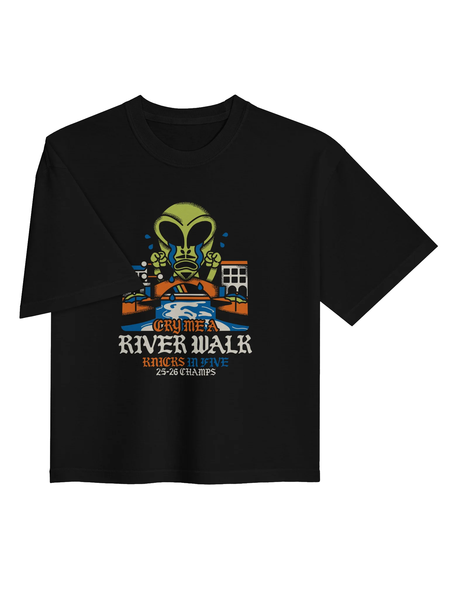 Cry Me A River Walk Women's Boxy Tee Dark product image (3)