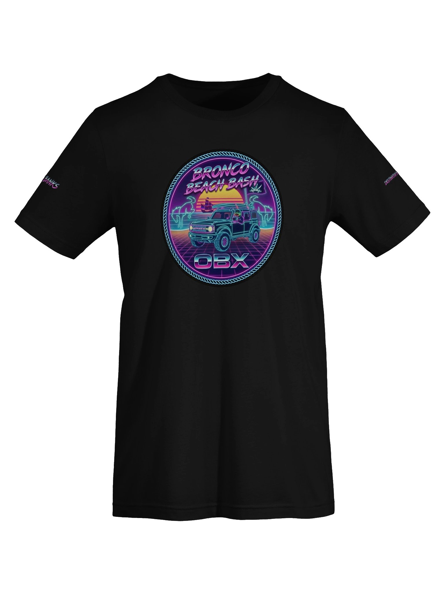 2026 Bronco Beach Bash OBX X Destination Bigfoot Bronco Collab | Bella + Canvas Supersoft T-Shirt (Multiple Colors Available) product image (8)