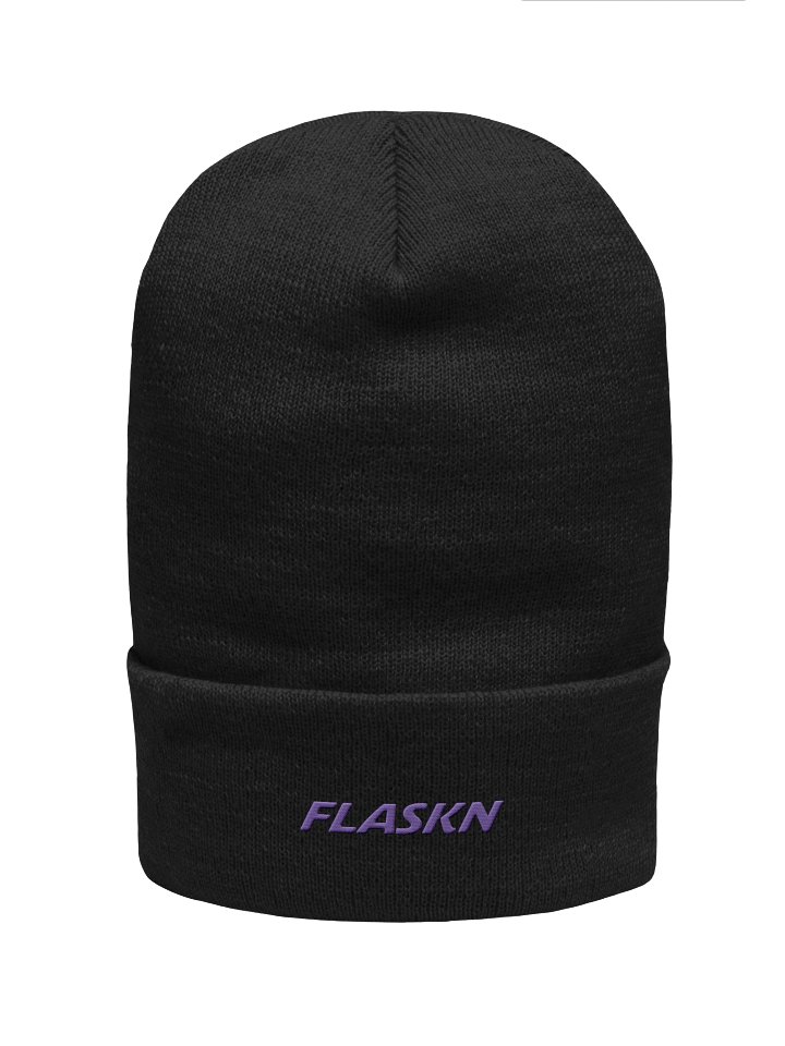 Flaskn beanie (purple logo) product image (1)