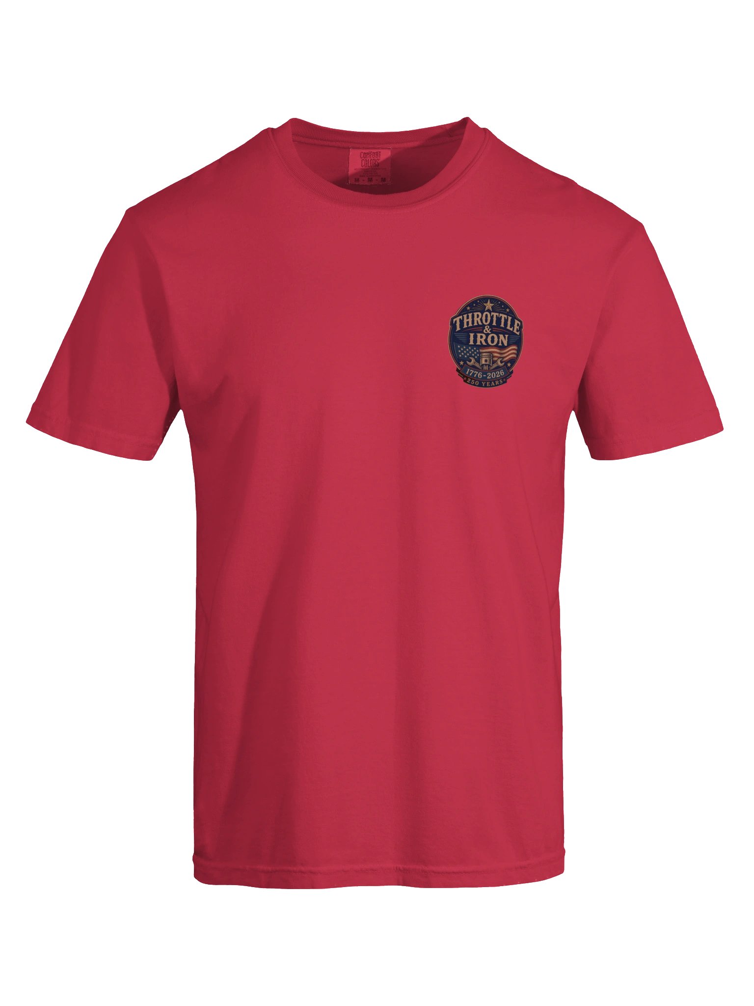 Throttle & Iron Americana 250th Anniversary Heavyweight Tee- Back Graphic product image (61)