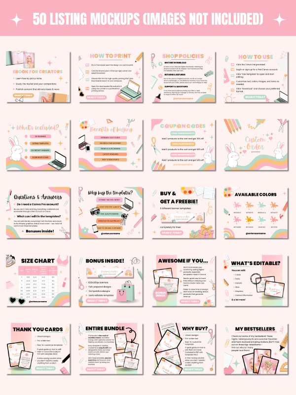 Whimsical MRR/PLR Branding Kit for Etsy product image (3)