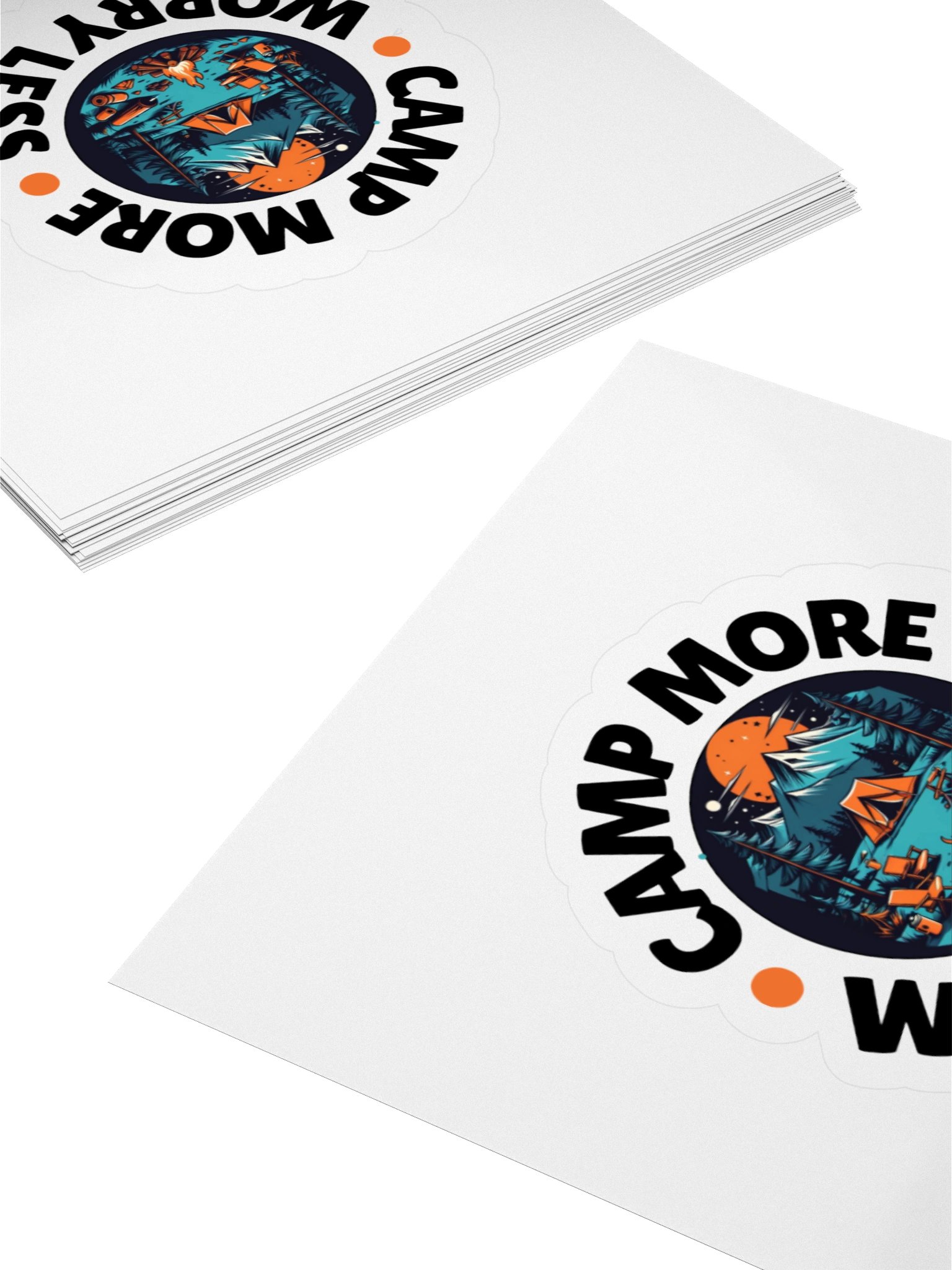 Camp More Worry Less Sticker product image (7)