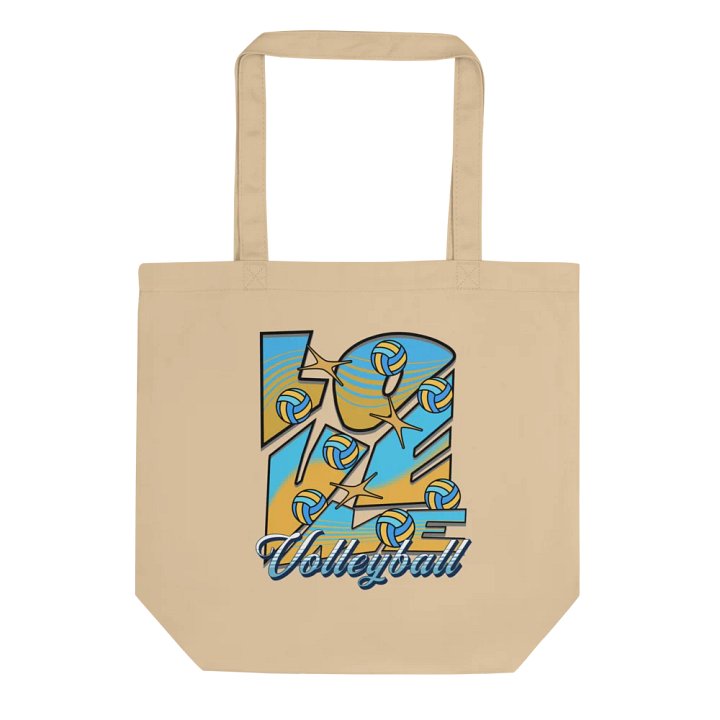 Love Me Volleyball Eco-friendly Organic Tote Bag product image (1)