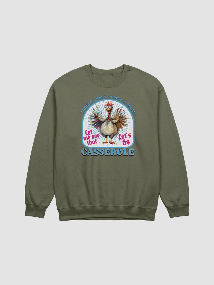 Turkey Gravy Beans And Rolls Casserole Quirky Crewneck product image (11)