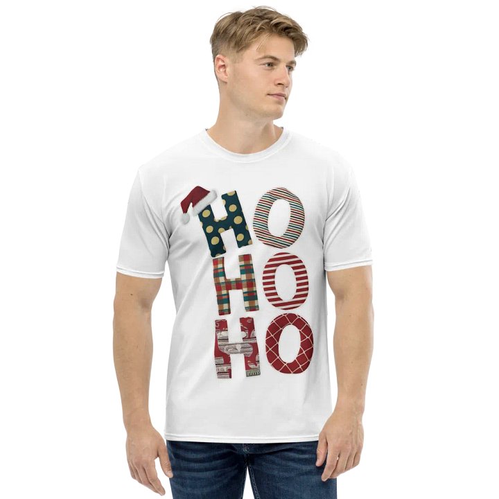 HO HO HO Text T Shirt product image (1)