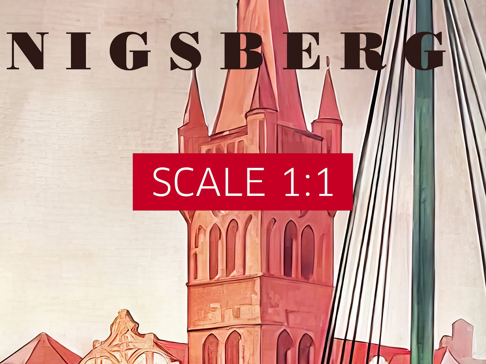 Konigsberg/Königsberg, Prussia, Germany, 1937 — retro vintage travel poster product image (4)