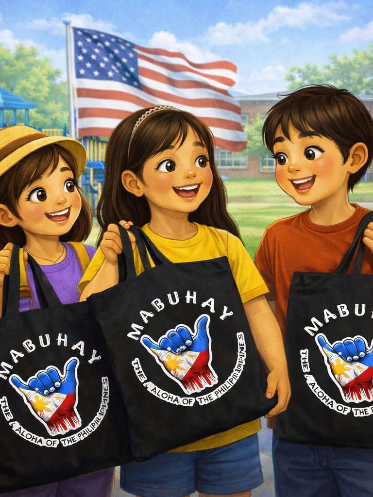 Mabuhay: The Aloha of the Philippines Tote – Black Organic Cotton product image (4)