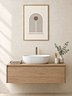Minimalist Line Arch Print | Neutral Bathroom Wall Art
