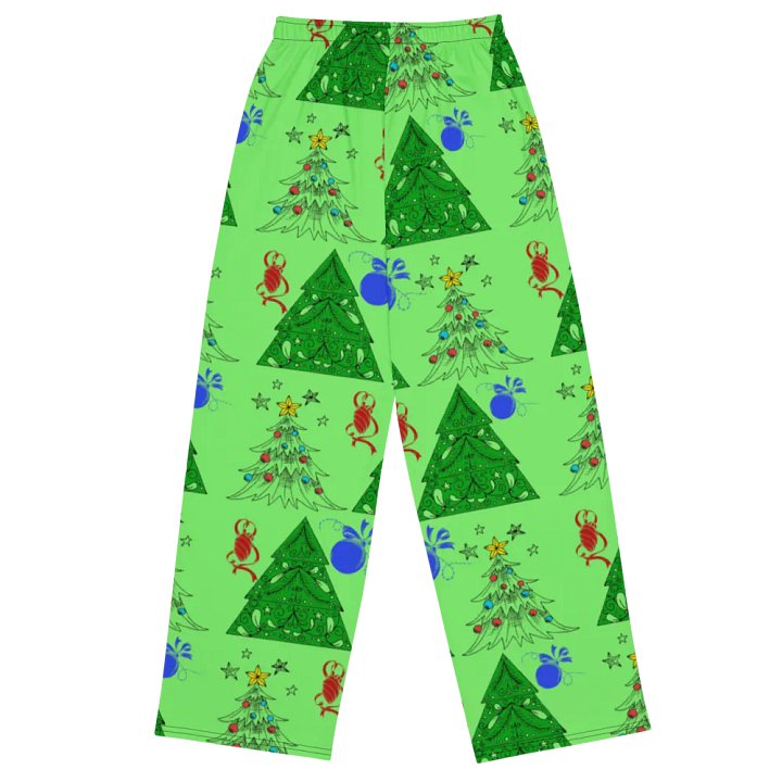 Christmas Trees on Green Wideleg Pants product image (1)