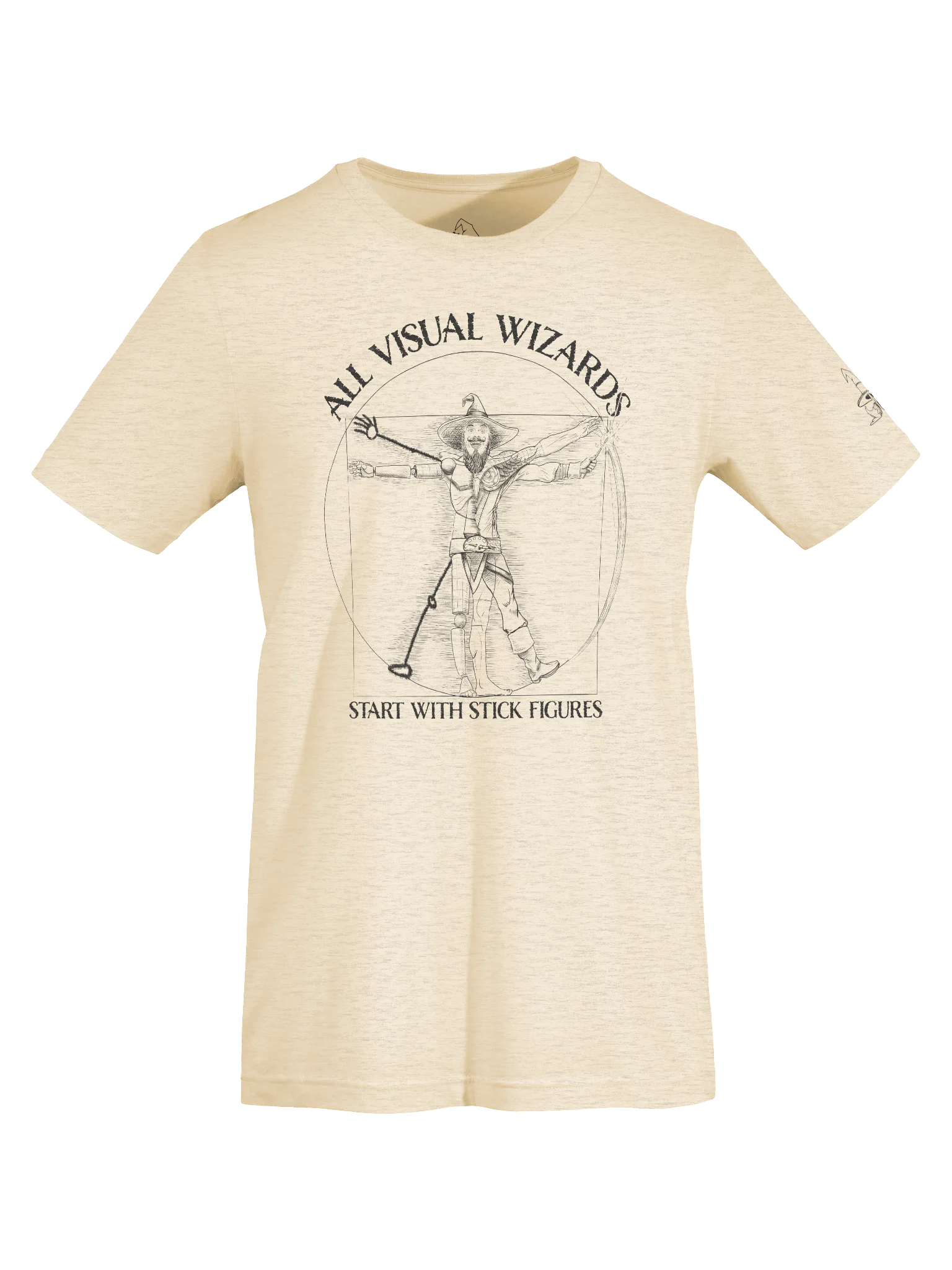All Visual Wizards Start with Stick Figures | T-shirt product image (62)