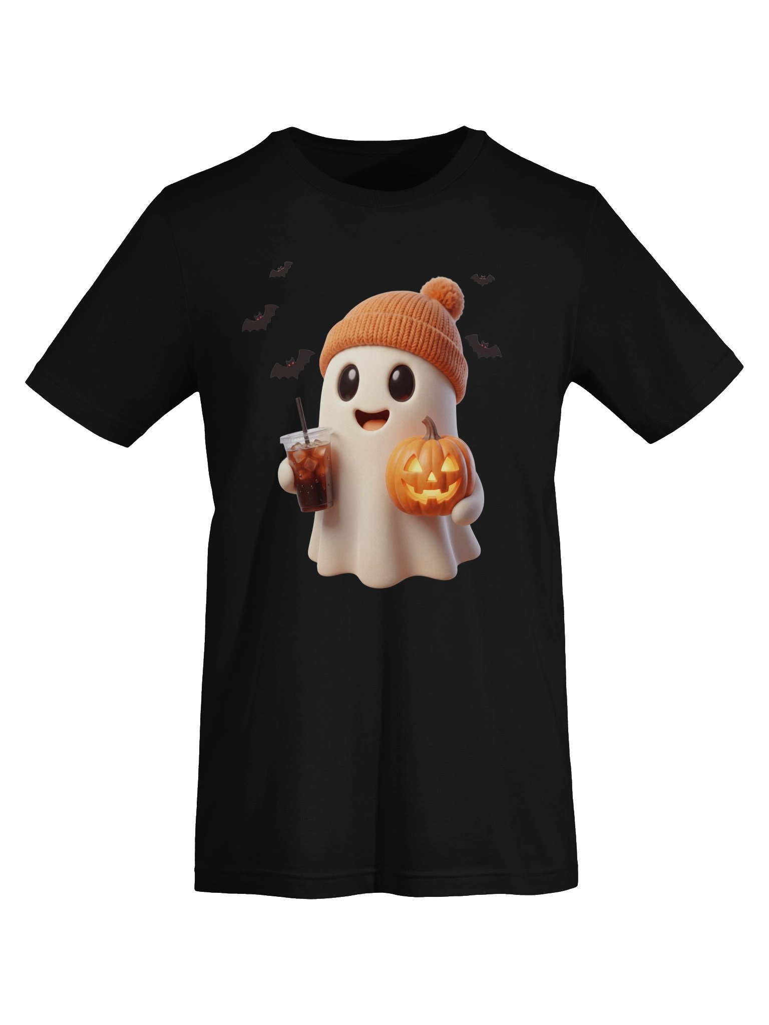 Cute Ghost T-Shirt | Halloween Iced Coffee & Pumpkin Tee product image (18)