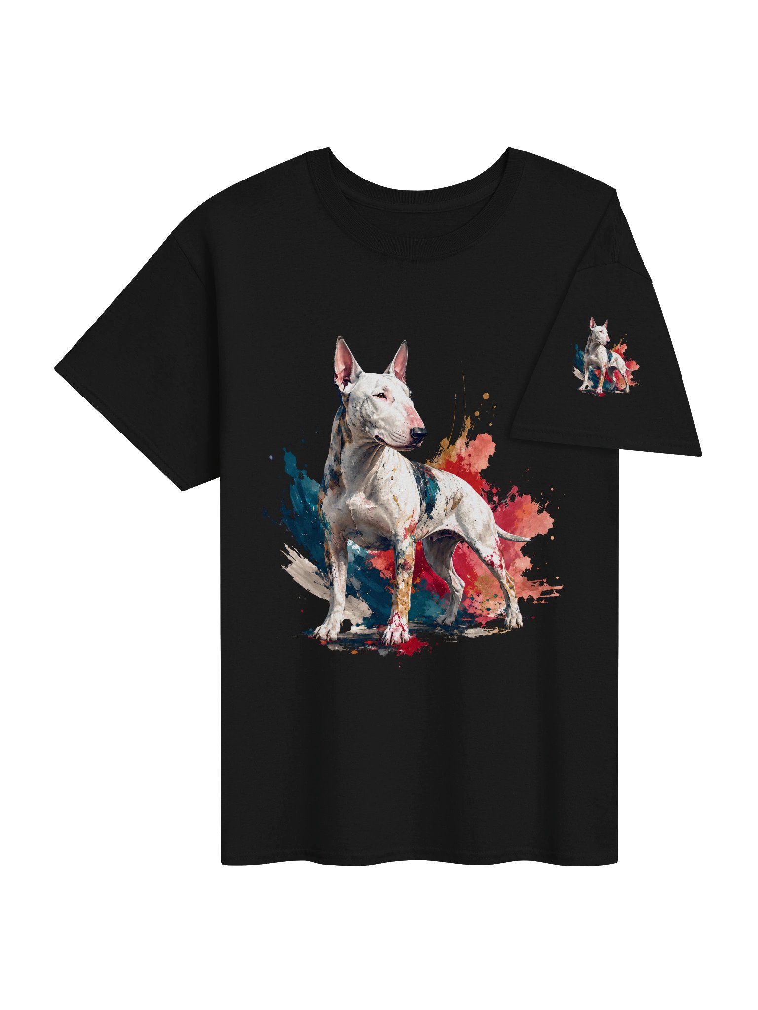 Bull Terrier Colourful Posture T-shirt product image (8)