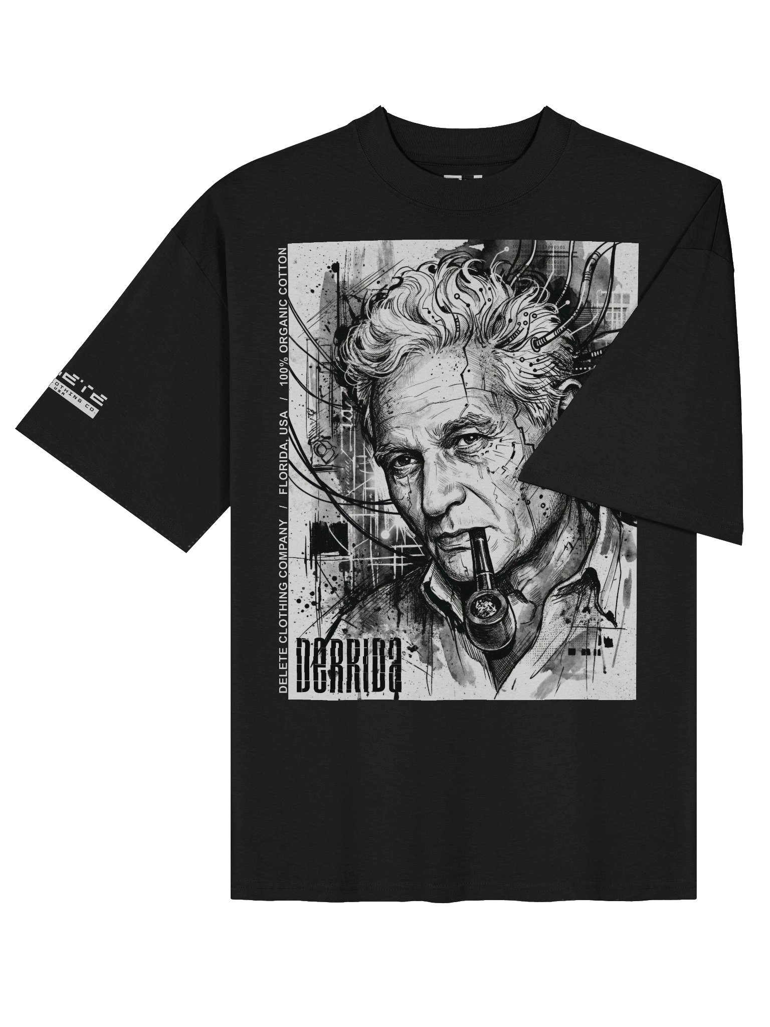 Delete "Derrida" Oversize T-Shirt product image (4)