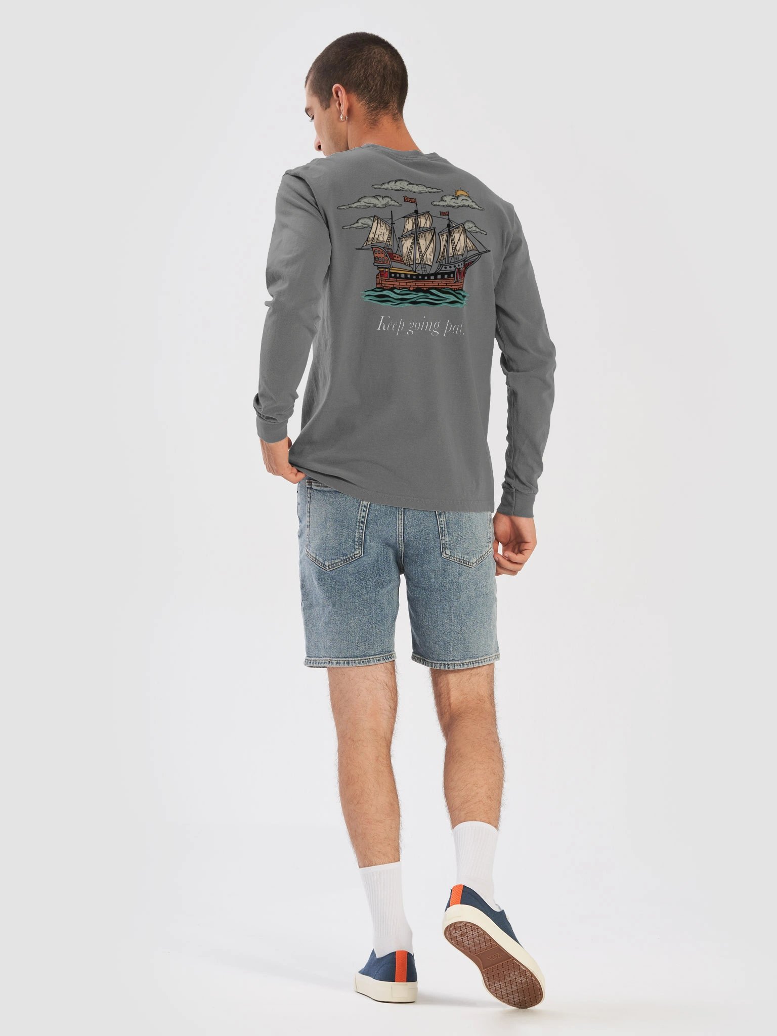 "Keep Going Pal" Tee [Long-sleeved] product image (8)