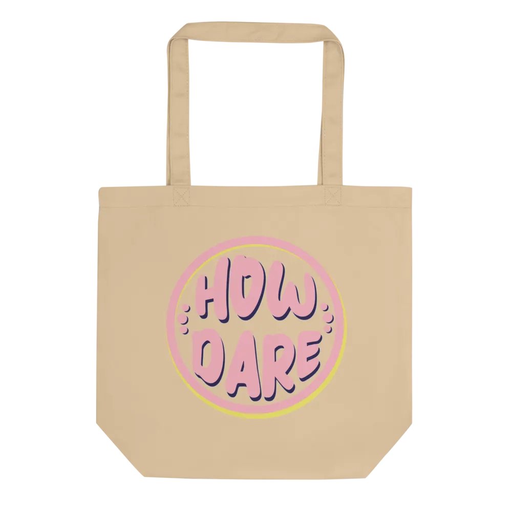 Retro Pink How Dare Tote product image (1)