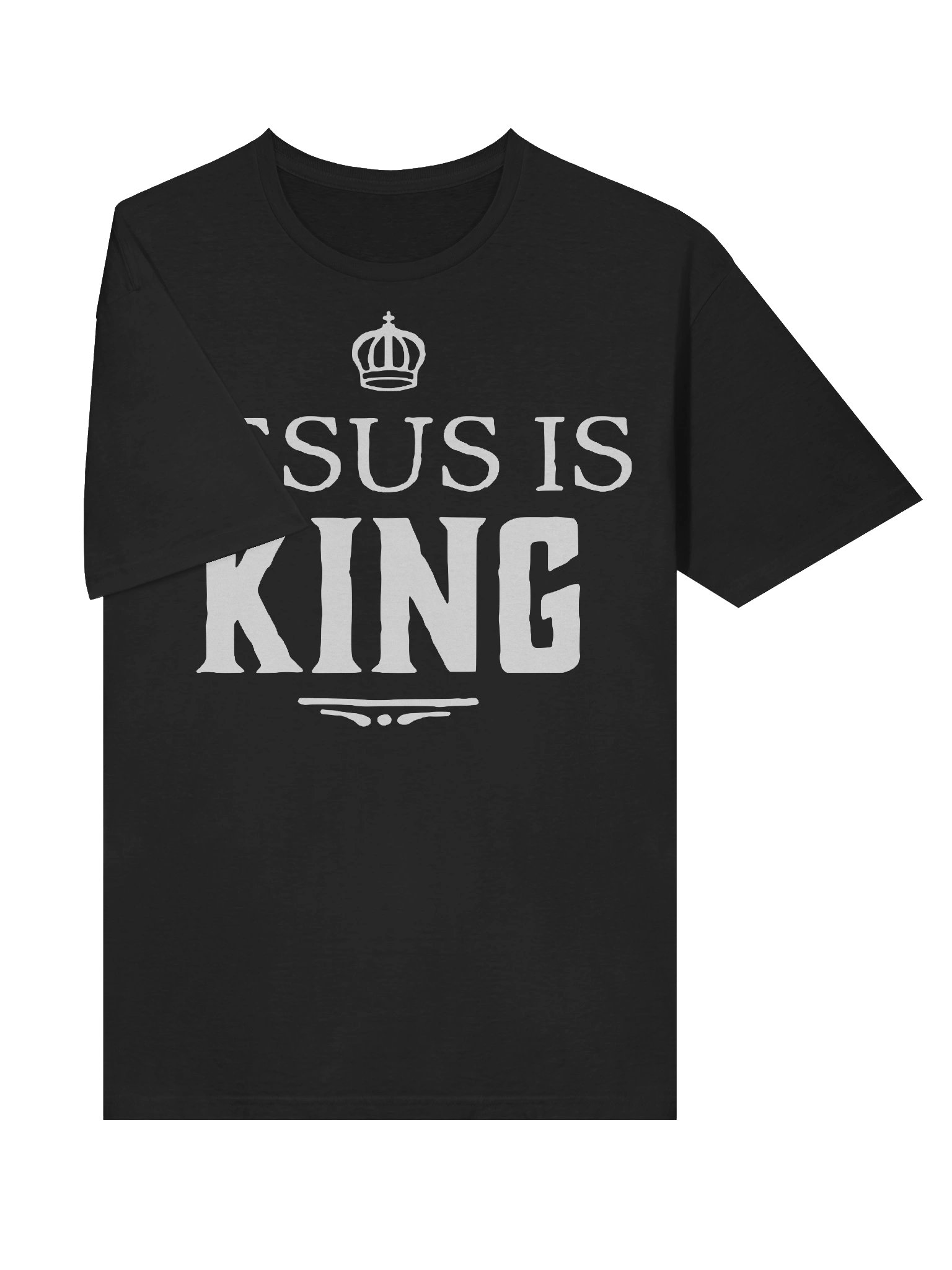 Black Christian Shirt Jesus Is King product image (6)