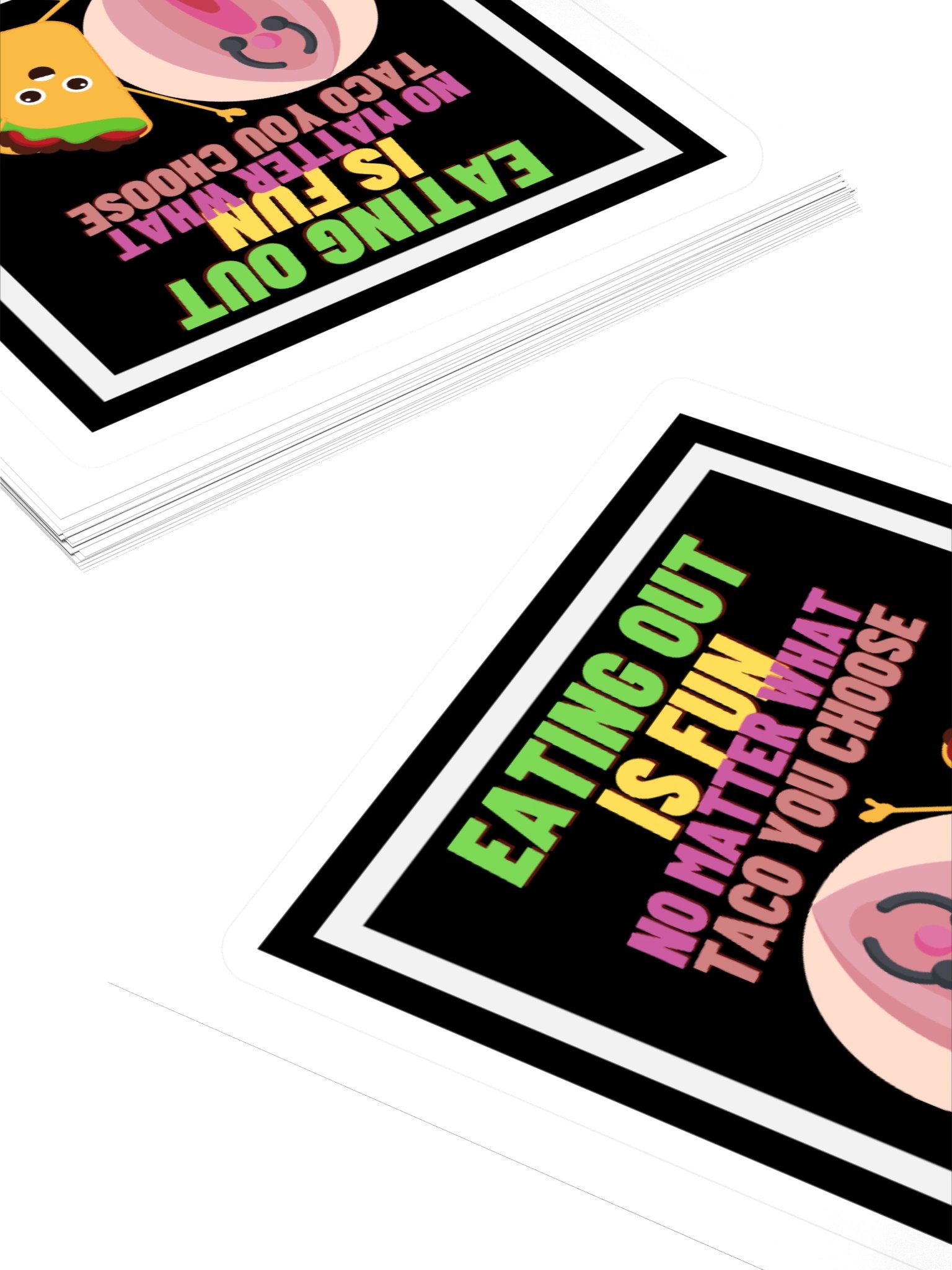 Eating Out Is Fun Square Sticker product image (4)