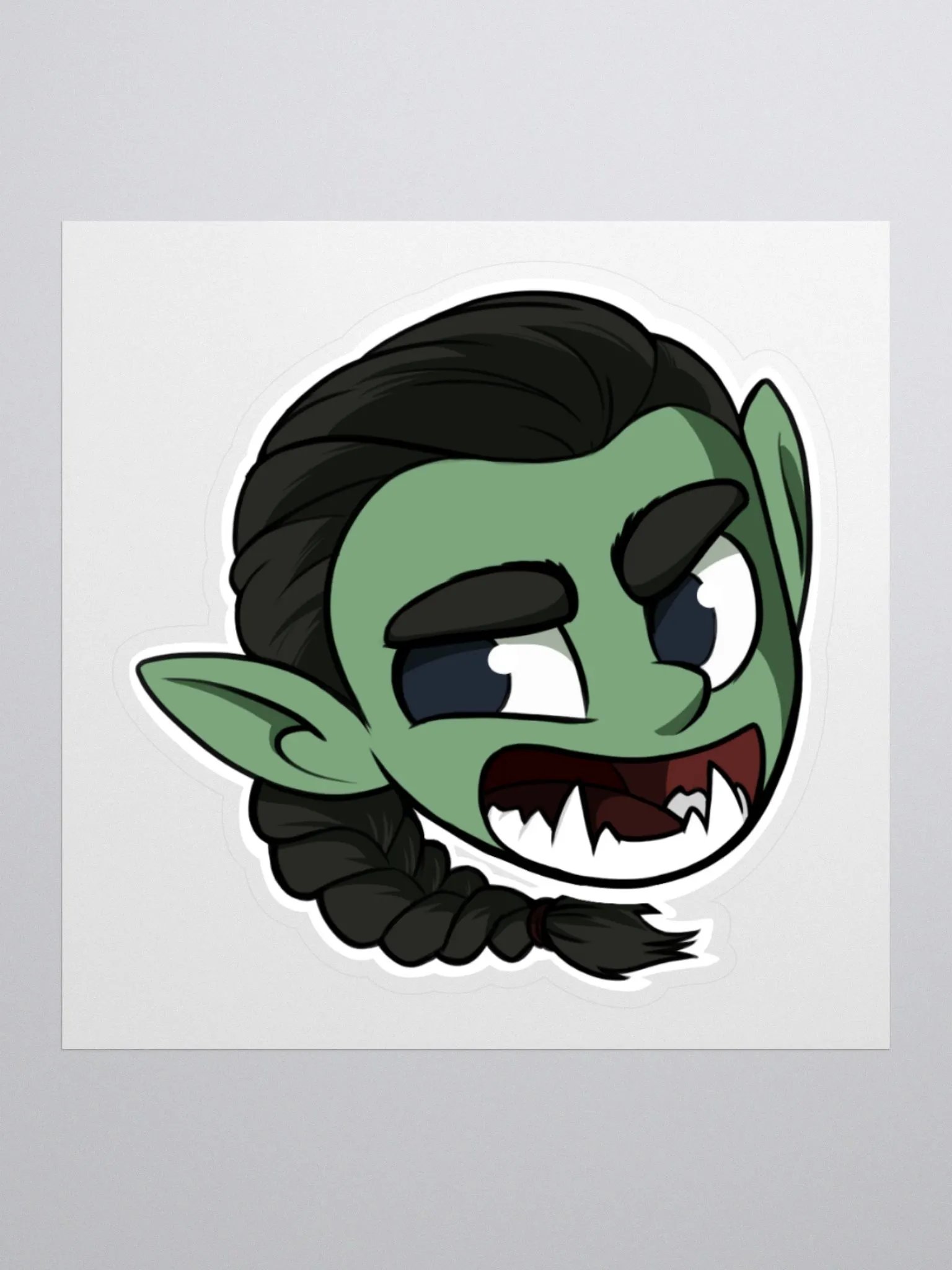 Chibi Grimarr Close-up Sticker product image (1)