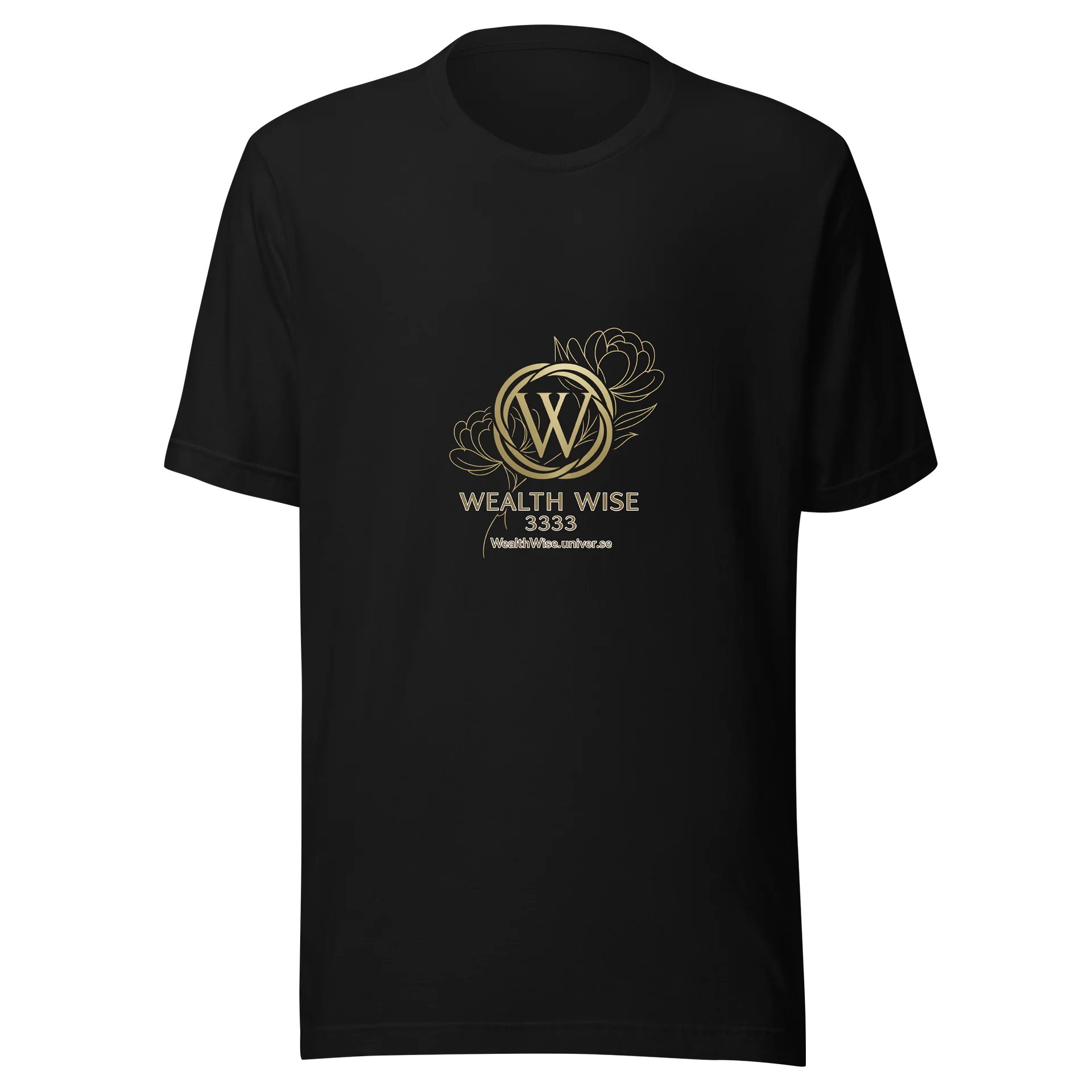 Wealth Wise 3333 Gold Monogram Tee product image (1)
