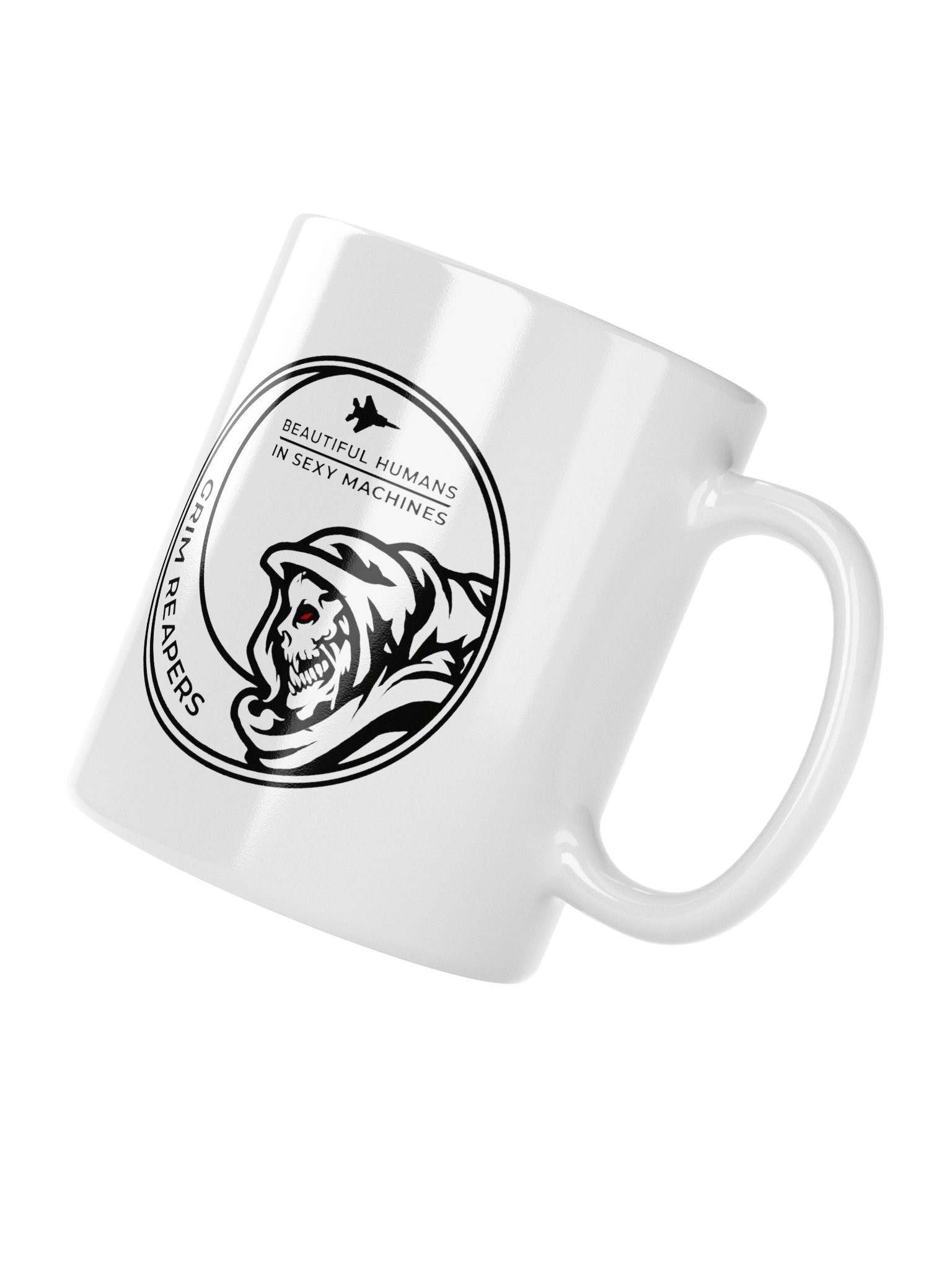 Grim Reapers Competitive Team Logo White Glossy Mug product image (4)