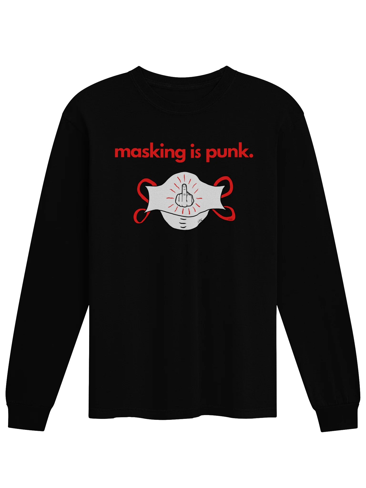 Masking Is Punk long sleeve tee product image (4)