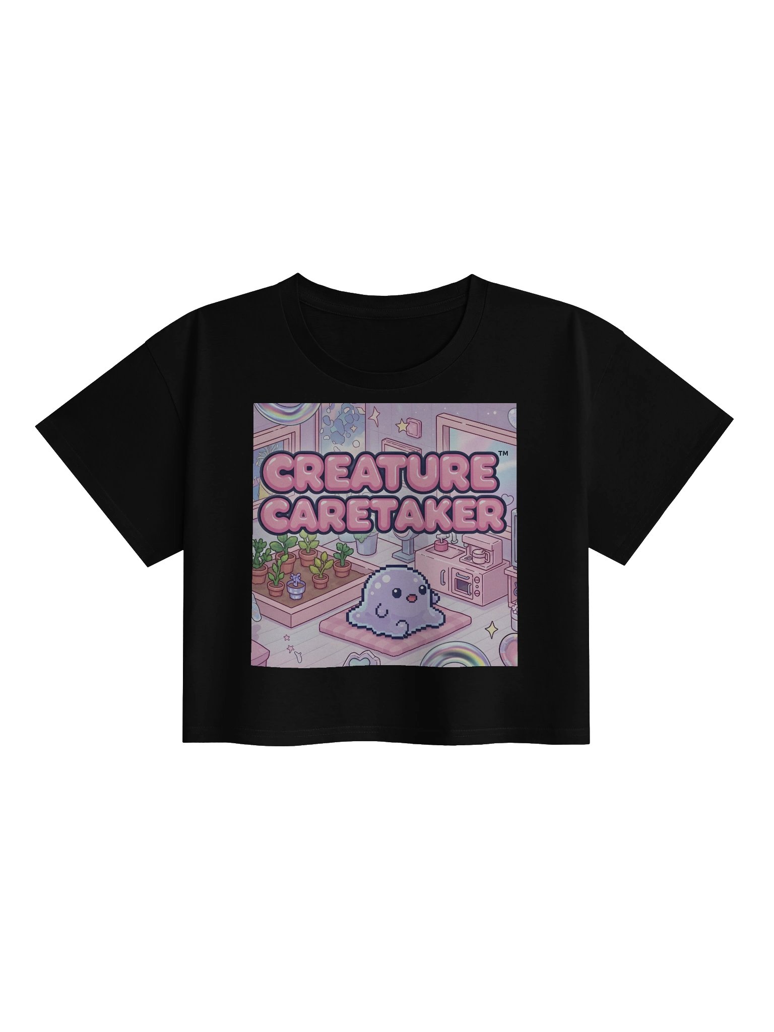 Pixel Creature Caretaker Crop Top product image (1)