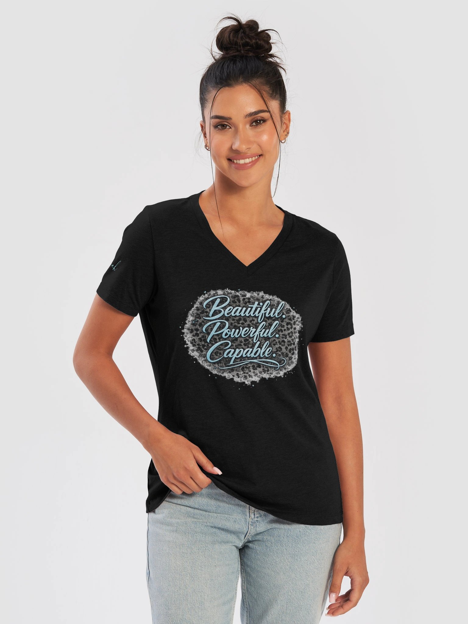 Beautiful. Powerful. Capable. V-Neck Tee product image (9)