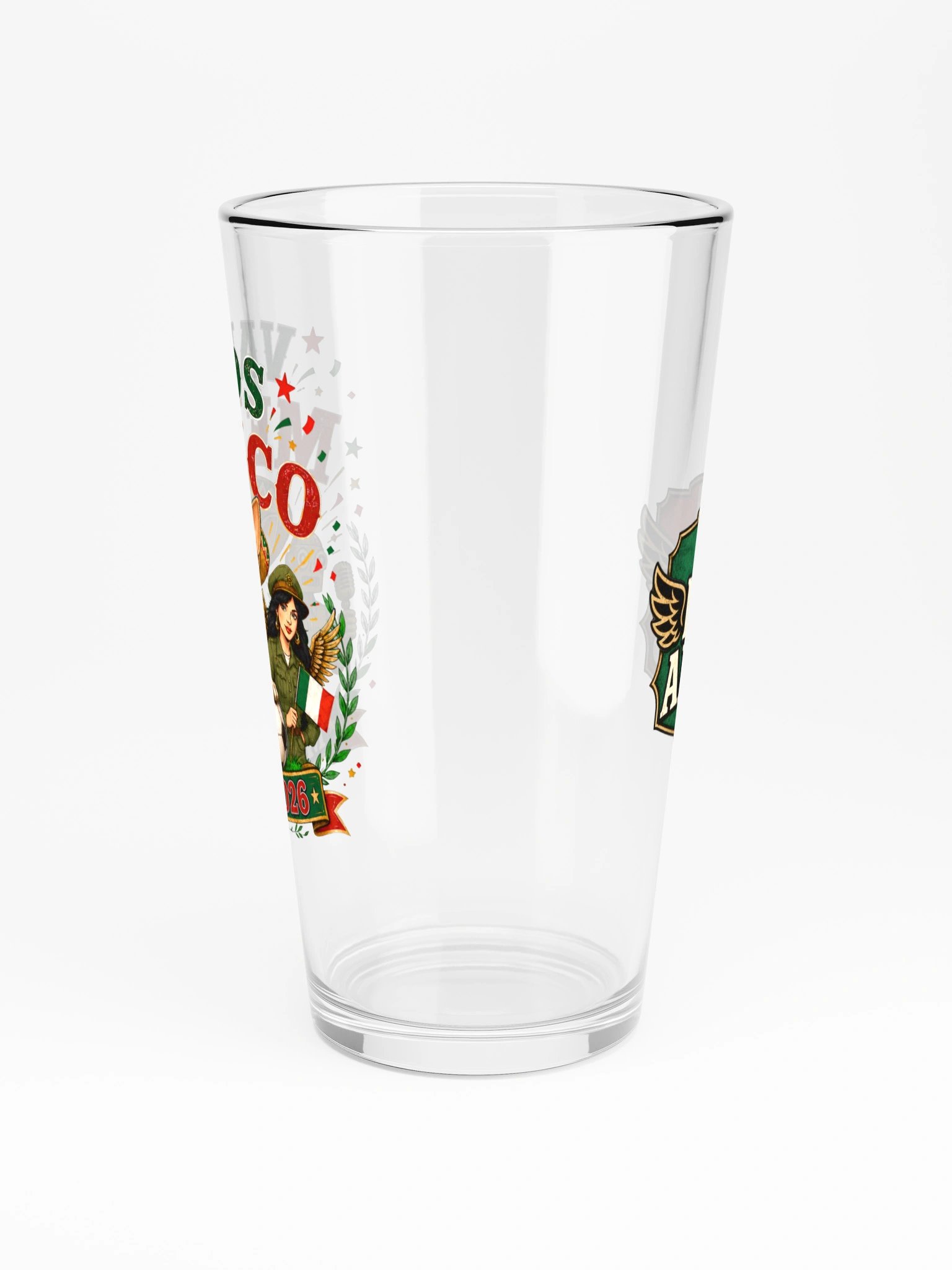 Vamos México 2026 Frank Game Day Pint Glass product image (5)