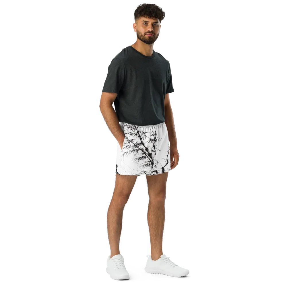 Bamboo Print Unisex Athletic Shorts product image (8)