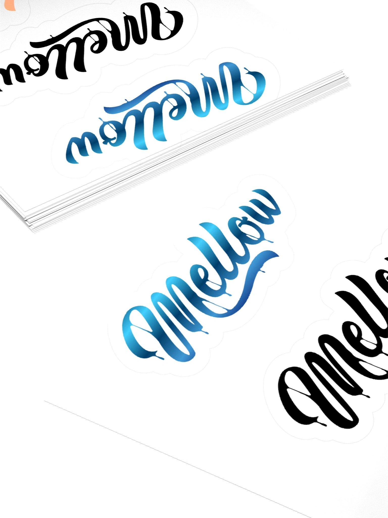 Mellow Kiss Cut Stickers product image (12)
