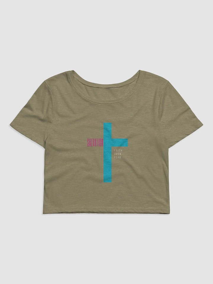 SALVATION: Women's Crop Tee (Faith Over Fear) product image (1)