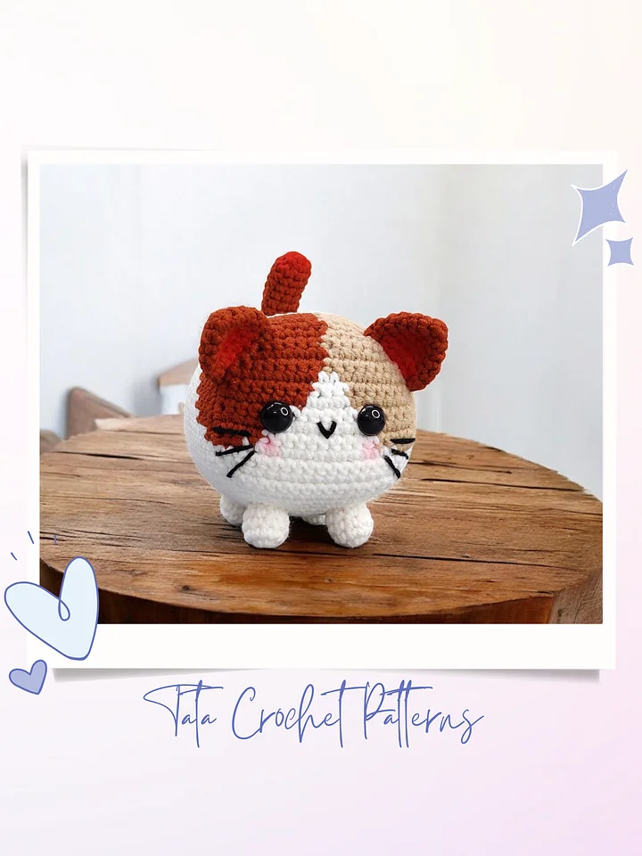 PDF Pattern -♡- Crochet Cute Loaf Cat product image (2)