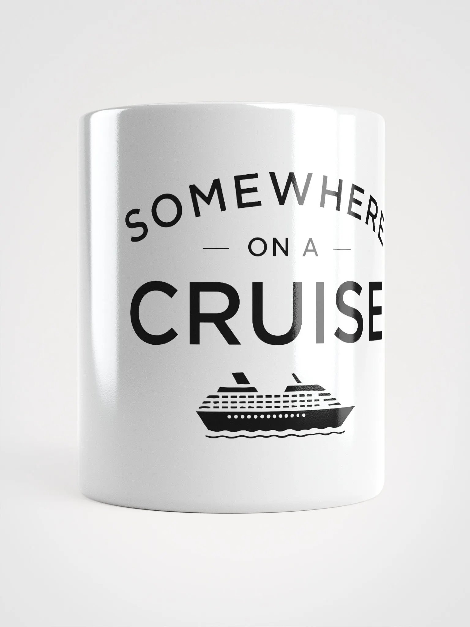 Somewhere on a Cruise Mug - White product image (1)