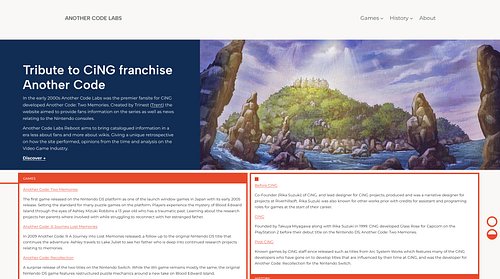 One of my original website projects, Another Code Labs is seeing a reboot of sorts. The new version will be a slowly updated ...