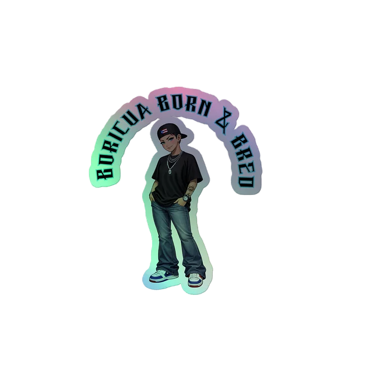Boricua born sticker product image (2)