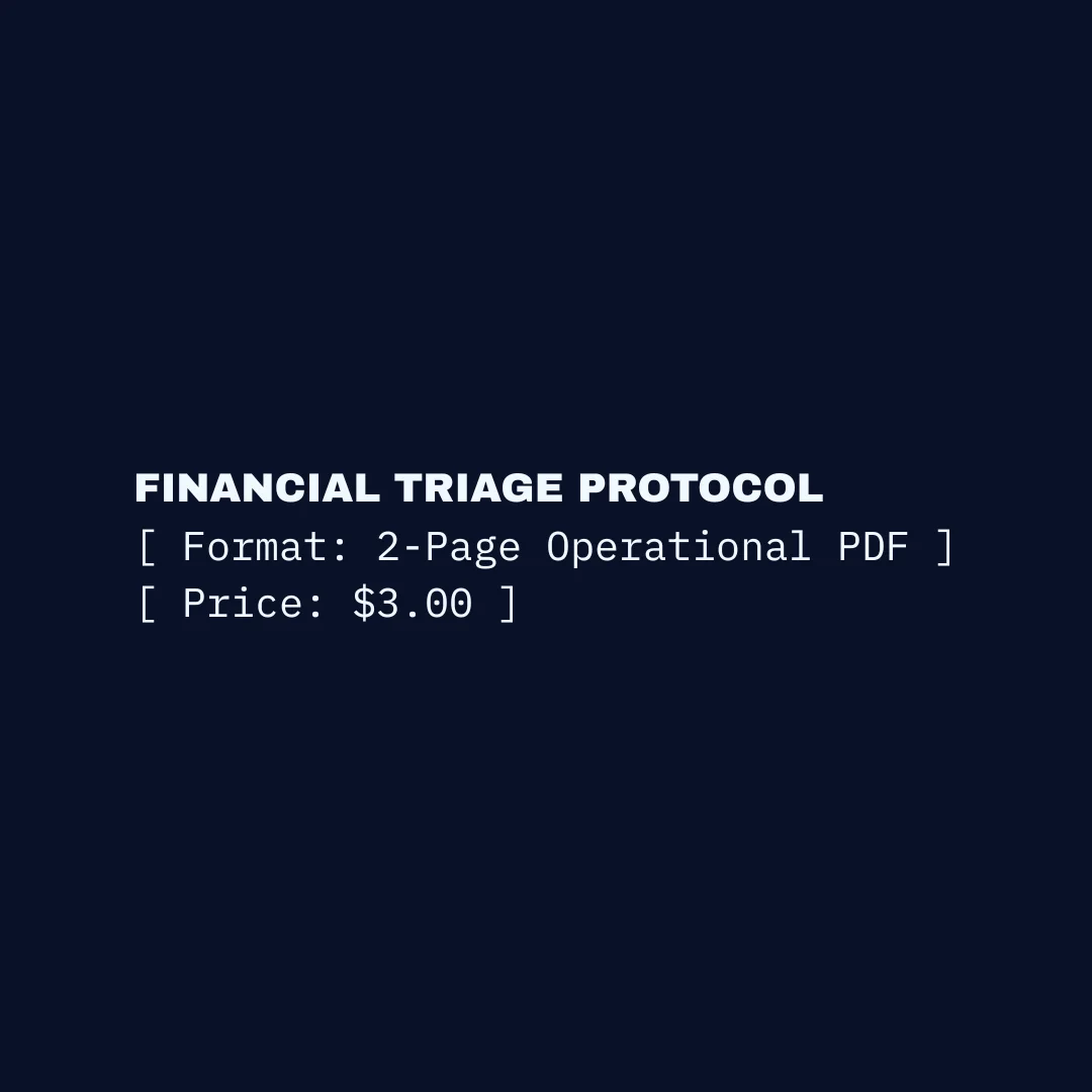 The Financial Triage Engine™ // An Operational Framework product image (1)