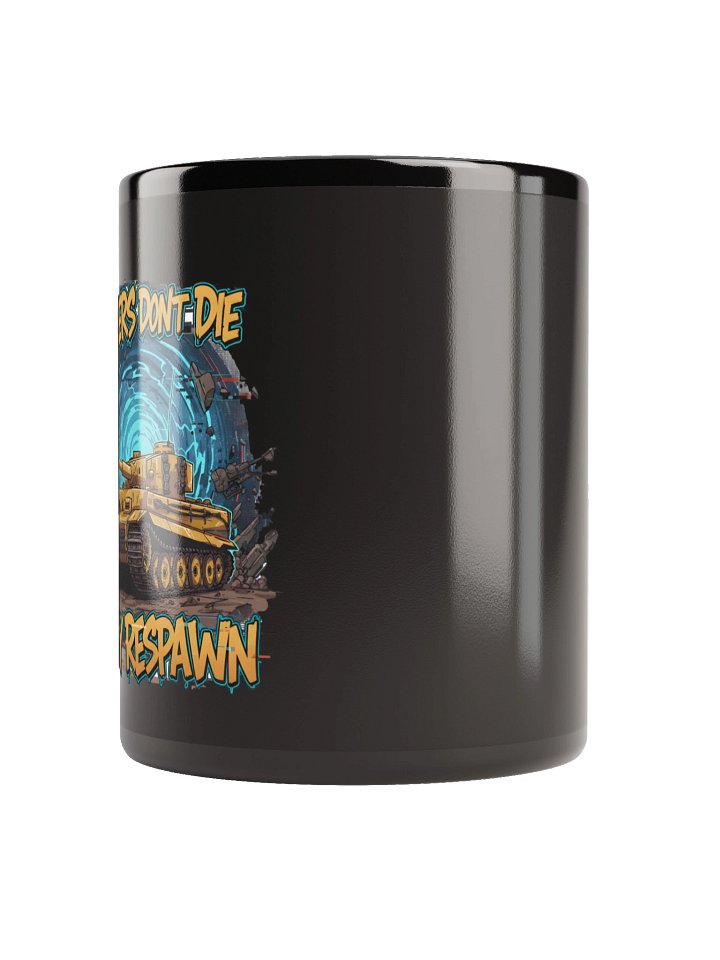 Black Glossy Mug Gamers dont die product image (2)
