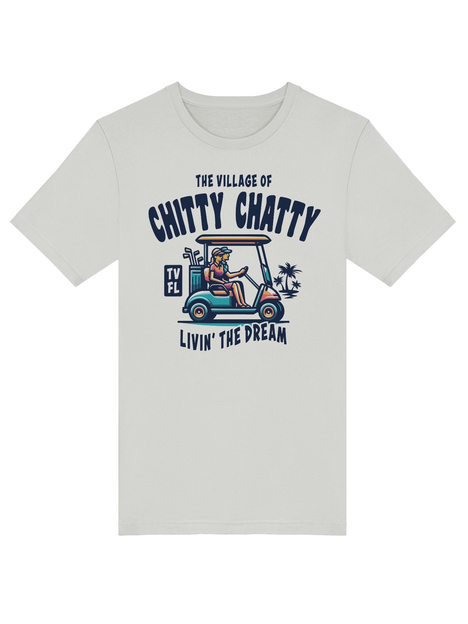 The Village of Chitty Chatty TV FL Golf Cart Design T-Shirt product image (42)