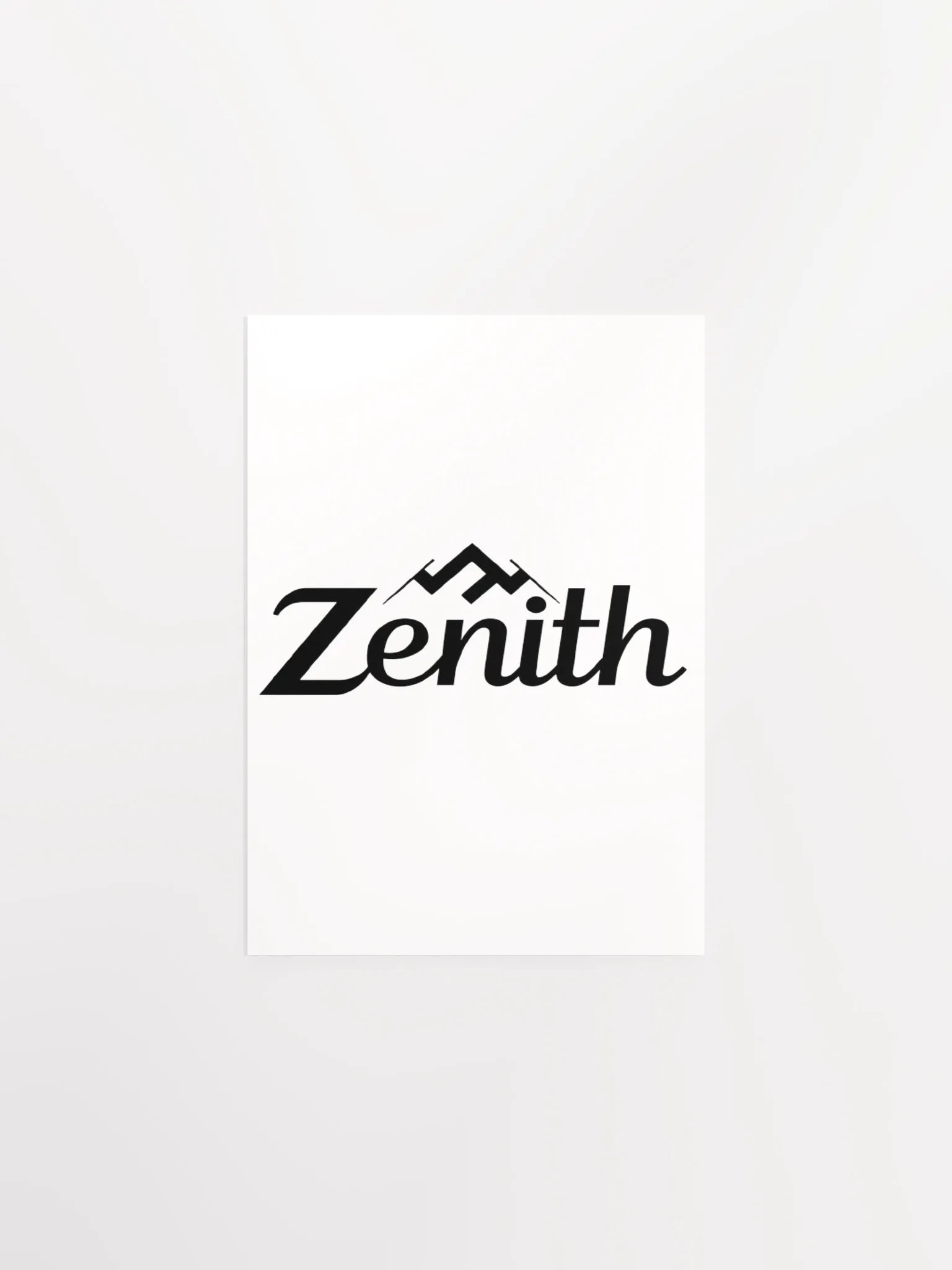 Zenith Enhanced Matte Poster - Inspirational Mountain Peak Design product image (1)