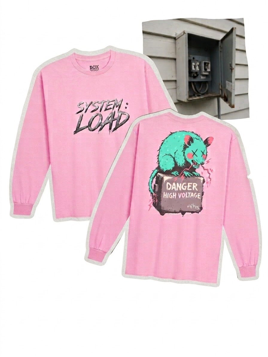 SYSTEM FAULT — High Voltage | Long Sleeve Shirt | Industrial Streetwear product image (1)