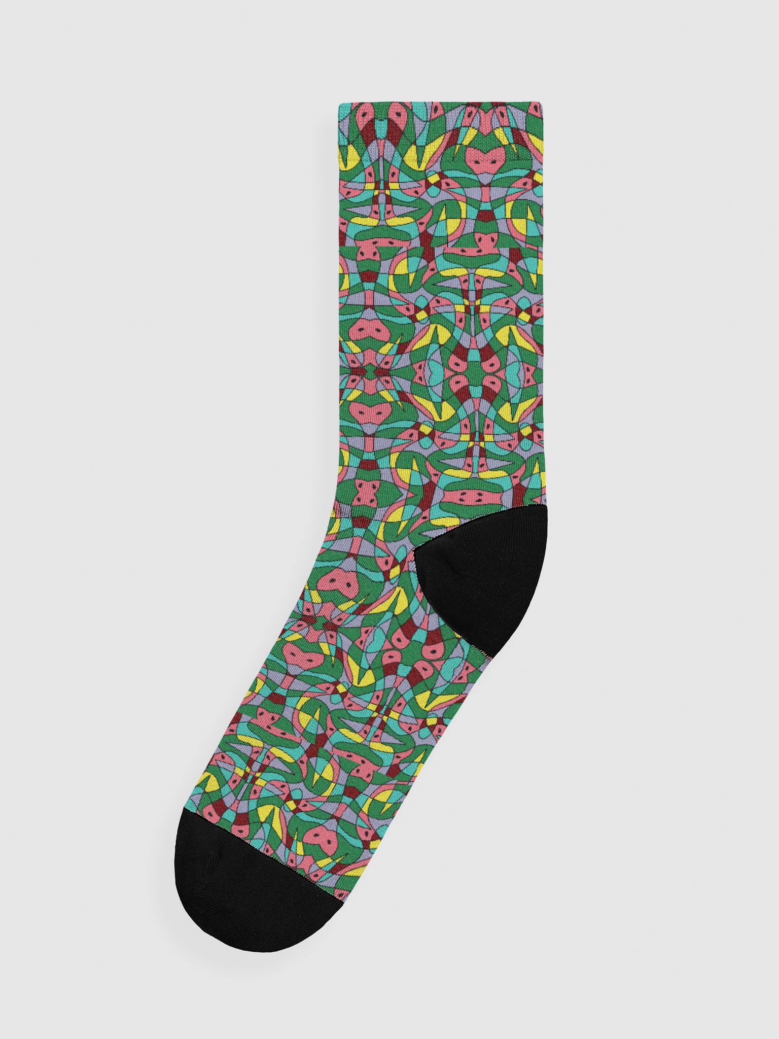 Watermelon Bloom – Sustainable Premium Crew Socks product image (2)