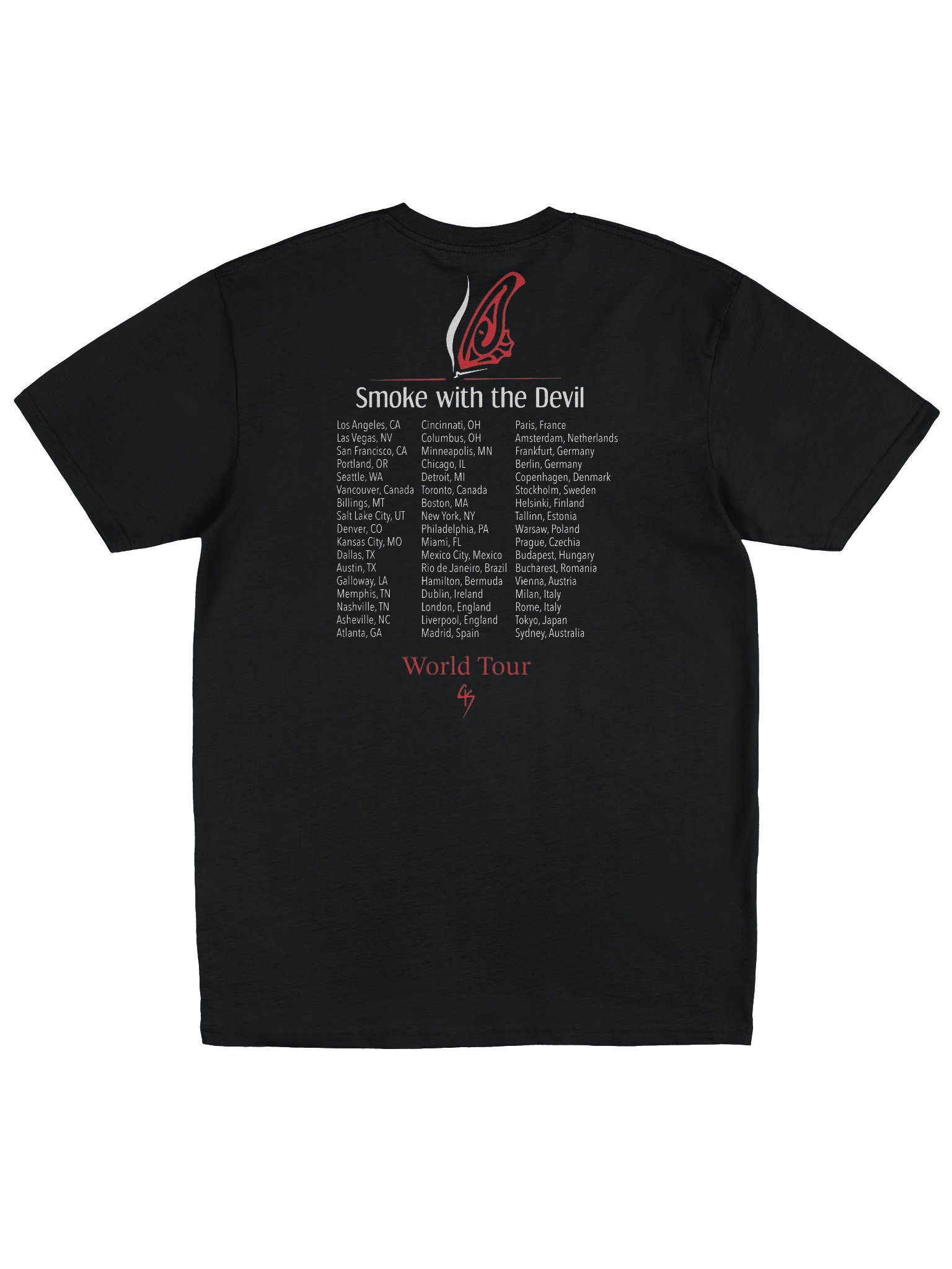 Smoke with the Devil Tour Tee product image (2)