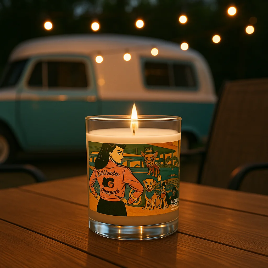Leader of the Pack Soy Wax Candle – Retro Dog Lover Home Decor product image (6)
