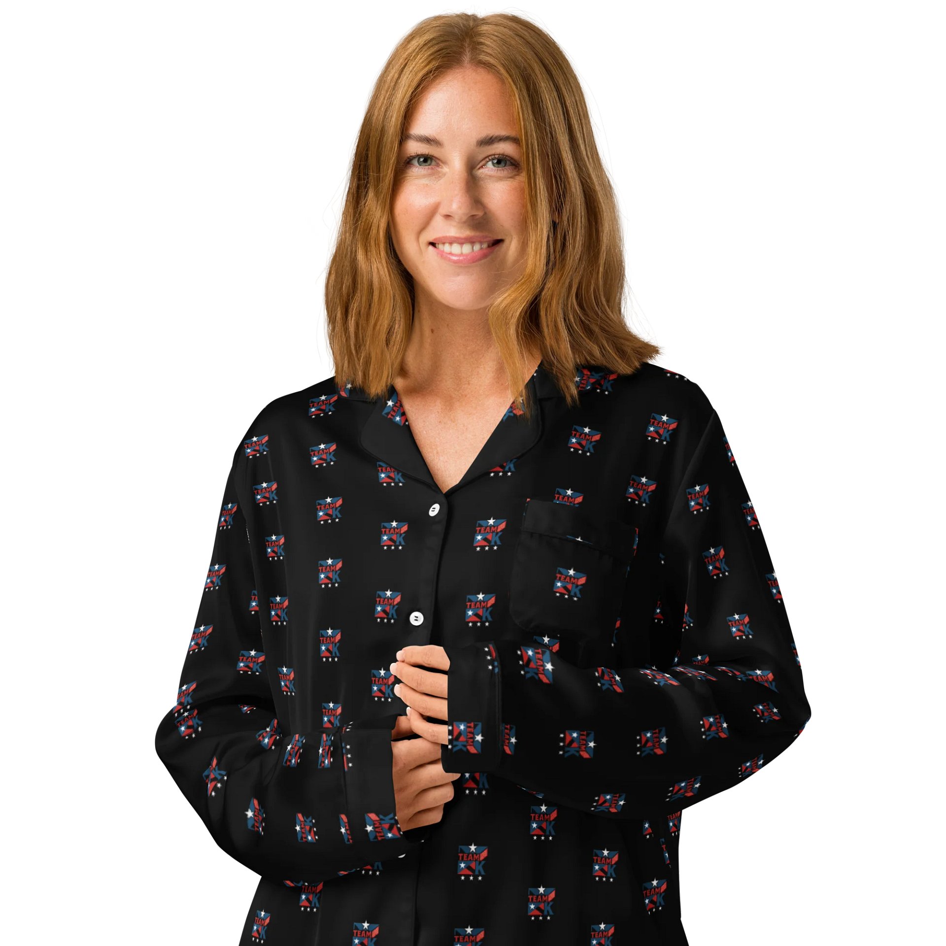 Team K Puerto Rico Women's Long Sleeve Pajama Top product image (3)