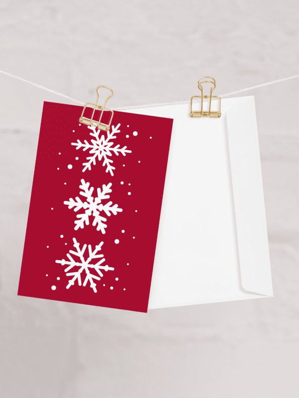 White Snowflakes Greeting Card product image (6)