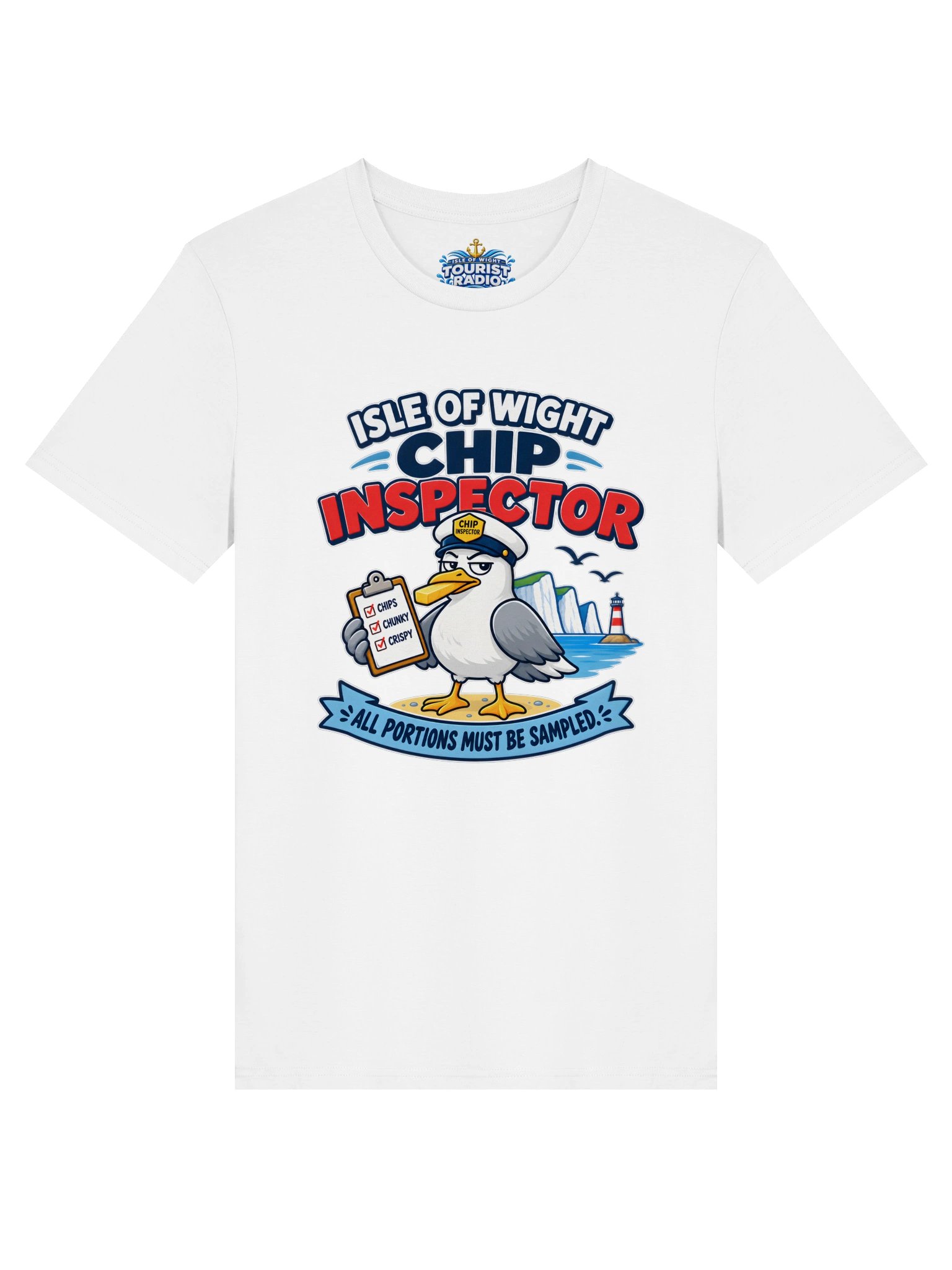 Isle of Wight Chip Inspector Unisex Organic T-Shirt product image (1)